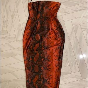 J Lux Label Snakeskin Dress